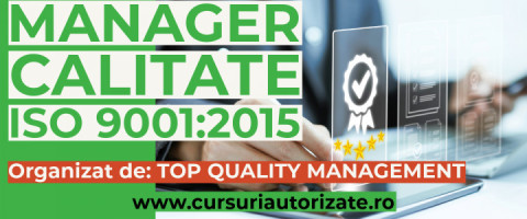 Imagine prezentare Curs online autorizat Manager calitate – ISO 9001:2015