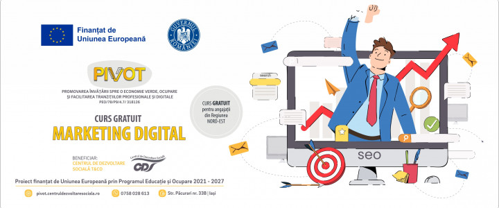 imagine Creează, optimizează, convertește! Înscrie-te acum la cursul de Marketing Digital!