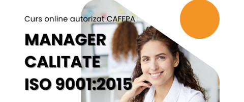 Imagine prezentare Curs online autorizat Manager calitate – ISO 9001:2015