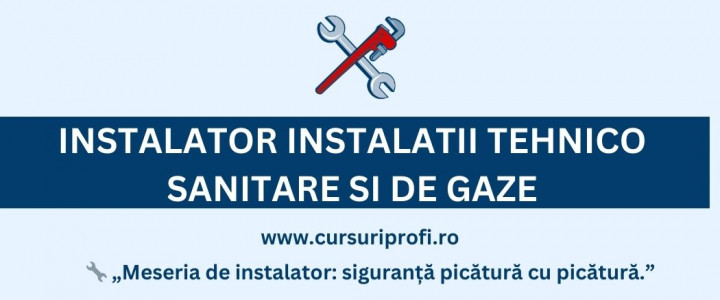 imagine INSTALATOR INSTALATII TEHNICO SANITARE SI DE GAZE