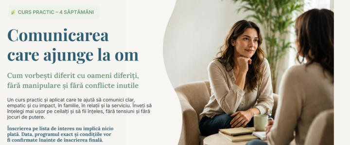 Imagine curs Comunicarea care ajunge la om