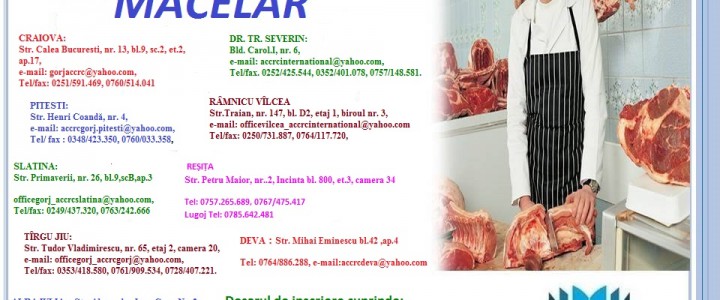 imagine Curs de calificare: MĂCELAR