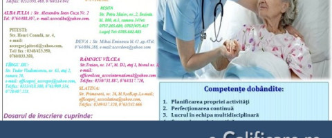 Curs de calificare: Infirmiera, Craiova, jud. Dolj