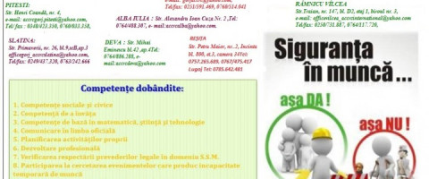 Imagine prezentare CURS INSPECTOR SSM