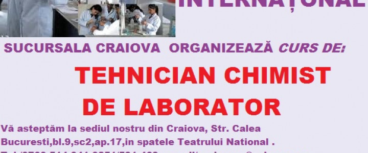 imagine CURS: TEHNICIAN CHIMIST DE LABORATOR