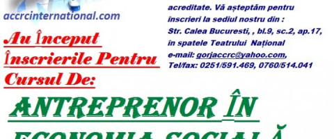 Imagine prezentare ANTREPRENOR ÎN ECONOMIA SOCIALĂ