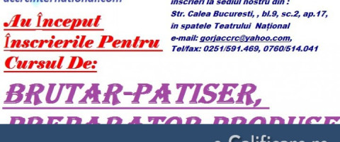 Curs: Patiser, Craiova, jud. Dolj