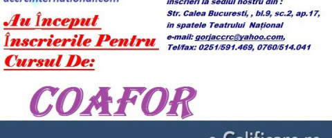 Curs Coafor, Craiova, jud. Dolj