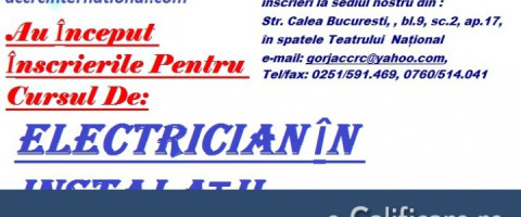 Curs Electrician Aparate si Echipamente Electrice si Energetice, Craiova, jud. Dolj