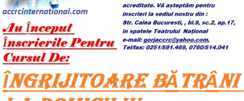 Imagine prezentare CURS ÎNGRIJITOARE BĂTRÂNI LA DOMICILIU