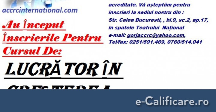 imagine CURS LUCRĂTOR CALIFICAT ÎN CREȘTEREA ANIMALELOR