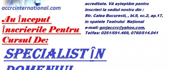 imagine CURS SPECIALIST ÎN DOMENIUL CALITĂȚII