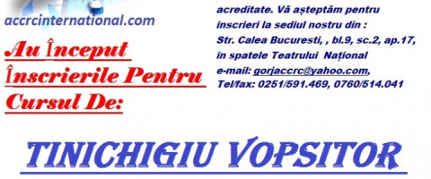 Imagine prezentare CURS TINICHIGIU VOPSITOR AUTO