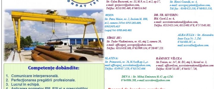 imagine CURS MAȘINIST POD RULANT( grupa E)