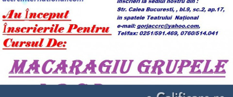 Curs: Macaragiu ( Grupa A), Craiova, jud. Dolj