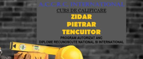 Imagine prezentare Curs ZIDAR, PIETRAR, TENCUITOR