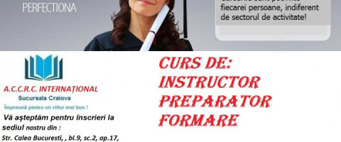 Imagine prezentare INSTRUCTOR PREPARATOR FORMARE