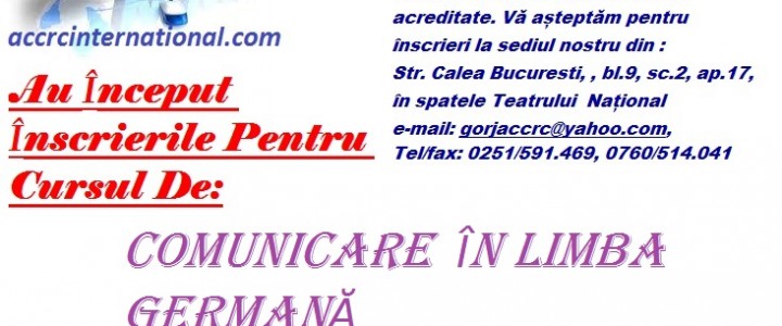 imagine COMUNICARE ÎN LIMBA GERMANĂ