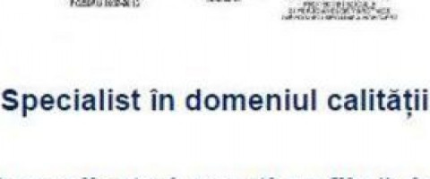 Imagine prezentare Specialist in domeniul calitatii