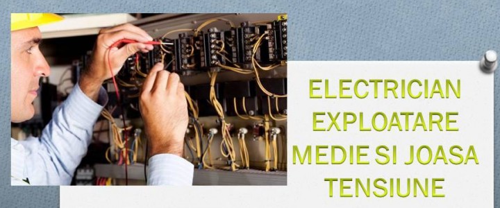 imagine ELECTRICIAN EXPLOATARE MEDIE ȘI JOASĂ TENSIUNE