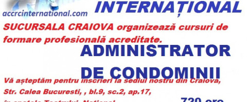 Imagine prezentare curs ADMINISTRATOR DE CONDOMINII
