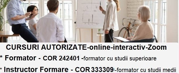 imagine Curs FORMATOR online din 12 octombrie 2026