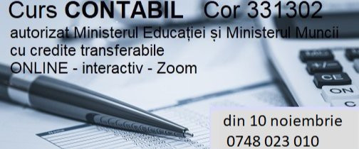 imagine Curs CONTABIL COR 331302 online din 10/11/2026