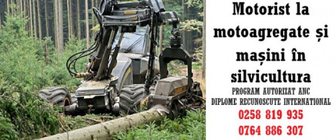 Imagine prezentare Curs MOTORIST LA MOTOAGREGATE ȘI MAȘINI ÎN SILVICULTURĂ