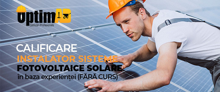 imagine Calificare INSTALATOR pentru Sisteme Fotovoltaice Solare
