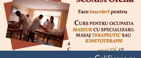 Curs Specializare Masaj TERAPEUTIC, Baile Herculane, jud. Caras-Severin
