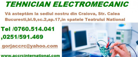 Imagine prezentare Curs TEHNICIAN ELECTROMECANIC