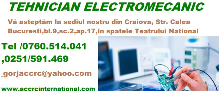 imagine Curs TEHNICIAN ELECTROMECANIC