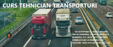 Imagine prezentare CURS TEHNICIAN TRANSPORTURI