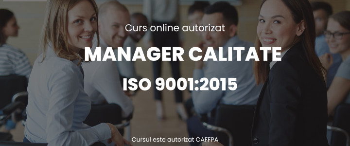 imagine Curs online autorizat Manager calitate - ISO 9001:2015