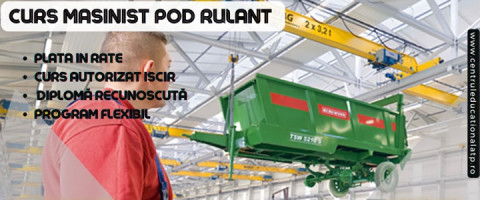 Imagine prezentare Curs MASINIST POD RULANT