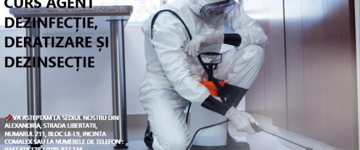 imagine CURS AGENT DEZINFECȚIE, DERATIZARE ȘI DEZINSECȚIE!
