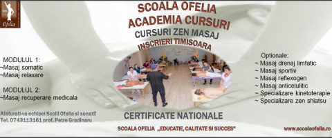 Imagine prezentare Curs: ZEN MASAJ - TIMISOARA
