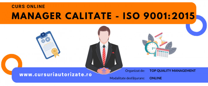 imagine Curs online Manager calitate – ISO 9001:2015