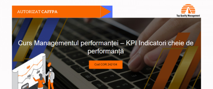imagine Curs Online KPI - Descoperă Tainele Indicatorilor Cheie de Performanță!