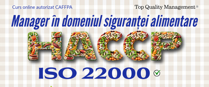 imagine Manager în domeniul siguranței alimentare HACCP și ISO 22000 - Curs online autorizat CAFFPA